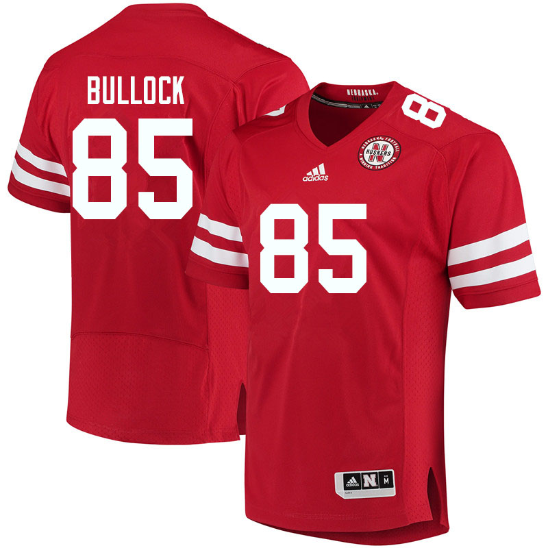 Men #85 John Bullock Nebraska Cornhuskers College Football Jerseys Sale-Red